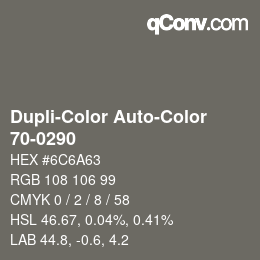 Código de color: Dupli-Color Auto-Color - 70-0290 | qconv.com