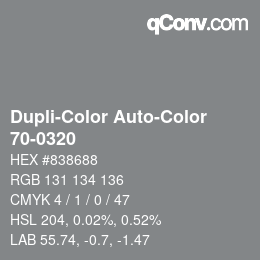 Farbcode: Dupli-Color Auto-Color - 70-0320 | qconv.com