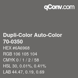 Farbcode: Dupli-Color Auto-Color - 70-0350 | qconv.com