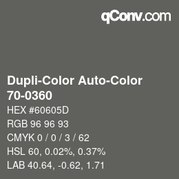 カラーコード: Dupli-Color Auto-Color - 70-0360 | qconv.com