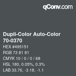 カラーコード: Dupli-Color Auto-Color - 70-0370 | qconv.com