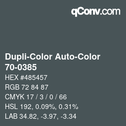 Color code: Dupli-Color Auto-Color - 70-0385 | qconv.com