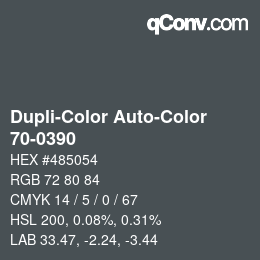 カラーコード: Dupli-Color Auto-Color - 70-0390 | qconv.com