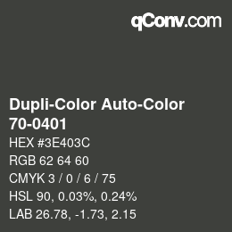 Code couleur: Dupli-Color Auto-Color - 70-0401 | qconv.com