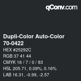 Farbcode: Dupli-Color Auto-Color - 70-0422 | qconv.com