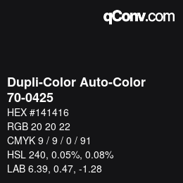 Farbcode: Dupli-Color Auto-Color - 70-0425 | qconv.com