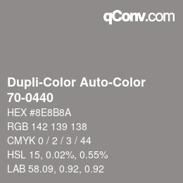 Farbcode: Dupli-Color Auto-Color - 70-0440 | qconv.com