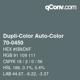 Color code: Dupli-Color Auto-Color - 70-0450 | qconv.com