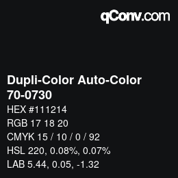 カラーコード: Dupli-Color Auto-Color - 70-0730 | qconv.com