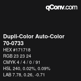 Farbcode: Dupli-Color Auto-Color - 70-0733 | qconv.com