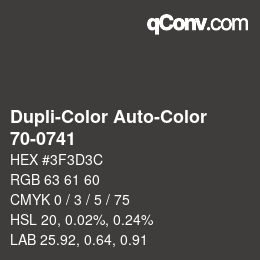 Farbcode: Dupli-Color Auto-Color - 70-0741 | qconv.com