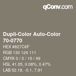 Código de color: Dupli-Color Auto-Color - 70-0770 | qconv.com