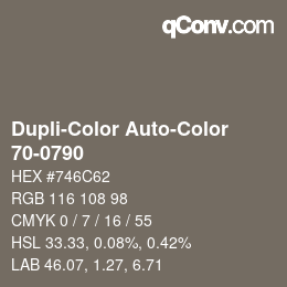 Farbcode: Dupli-Color Auto-Color - 70-0790 | qconv.com