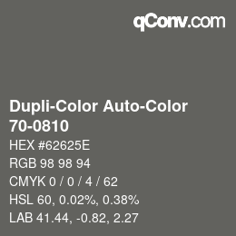 Color code: Dupli-Color Auto-Color - 70-0810 | qconv.com