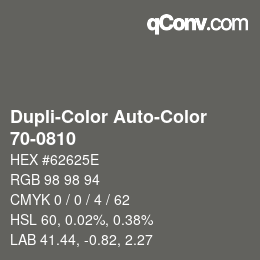 Code couleur: Dupli-Color Auto-Color - 70-0810 | qconv.com
