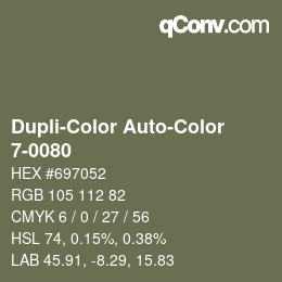 Farbcode: Dupli-Color Auto-Color - 7-0080 | qconv.com