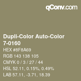 カラーコード: Dupli-Color Auto-Color - 7-0160 | qconv.com