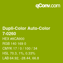 Farbcode: Dupli-Color Auto-Color - 7-0260 | qconv.com