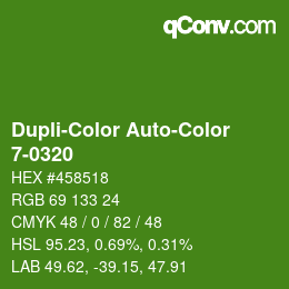 Color code: Dupli-Color Auto-Color - 7-0320 | qconv.com