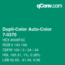 Color code: Dupli-Color Auto-Color - 7-0370 | qconv.com