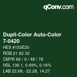 Farbcode: Dupli-Color Auto-Color - 7-0420 | qconv.com