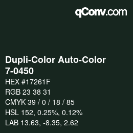 Farbcode: Dupli-Color Auto-Color - 7-0450 | qconv.com