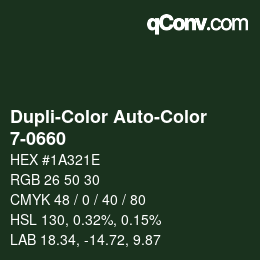 Farbcode: Dupli-Color Auto-Color - 7-0660 | qconv.com