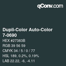 Color code: Dupli-Color Auto-Color - 7-0690 | qconv.com