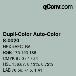 カラーコード: Dupli-Color Auto-Color - 8-0020 | qconv.com