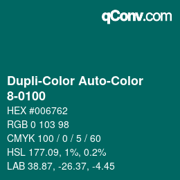 Color code: Dupli-Color Auto-Color - 8-0100 | qconv.com