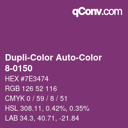 Farbcode: Dupli-Color Auto-Color - 8-0150 | qconv.com