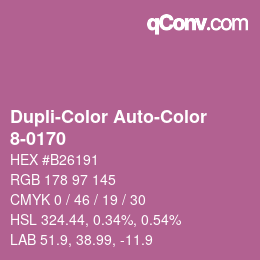 Código de color: Dupli-Color Auto-Color - 8-0170 | qconv.com