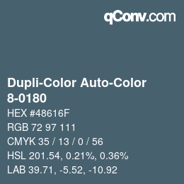 カラーコード: Dupli-Color Auto-Color - 8-0180 | qconv.com