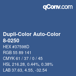 Farbcode: Dupli-Color Auto-Color - 8-0250 | qconv.com