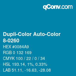 Farbcode: Dupli-Color Auto-Color - 8-0260 | qconv.com