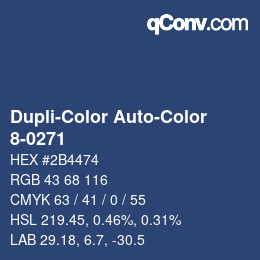 カラーコード: Dupli-Color Auto-Color - 8-0271 | qconv.com