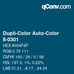 カラーコード: Dupli-Color Auto-Color - 8-0301 | qconv.com