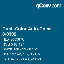 Farbcode: Dupli-Color Auto-Color - 8-0302 | qconv.com