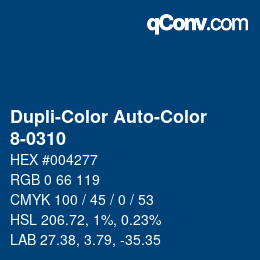 Farbcode: Dupli-Color Auto-Color - 8-0310 | qconv.com