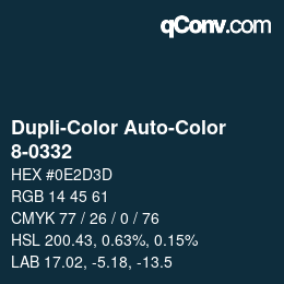 Color code: Dupli-Color Auto-Color - 8-0332 | qconv.com