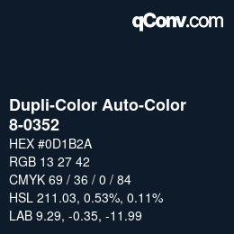 Farbcode: Dupli-Color Auto-Color - 8-0352 | qconv.com