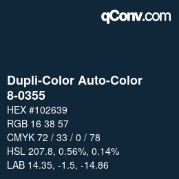 Color code: Dupli-Color Auto-Color - 8-0355 | qconv.com