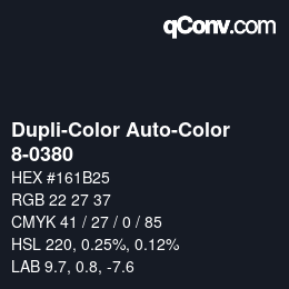 Color code: Dupli-Color Auto-Color - 8-0380 | qconv.com