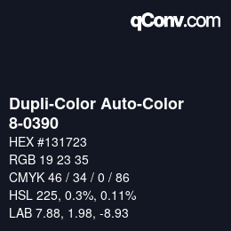 Color code: Dupli-Color Auto-Color - 8-0390 | qconv.com