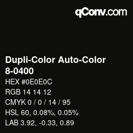 Farbcode: Dupli-Color Auto-Color - 8-0400 | qconv.com