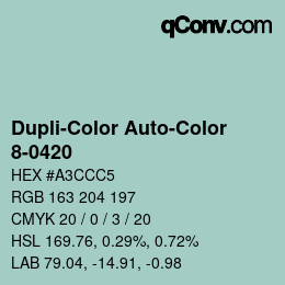 Color code: Dupli-Color Auto-Color - 8-0420 | qconv.com