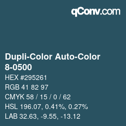 Color code: Dupli-Color Auto-Color - 8-0500 | qconv.com