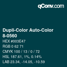 Color code: Dupli-Color Auto-Color - 8-0560 | qconv.com