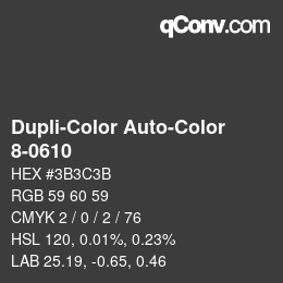 Farbcode: Dupli-Color Auto-Color - 8-0610 | qconv.com