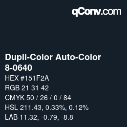 カラーコード: Dupli-Color Auto-Color - 8-0640 | qconv.com